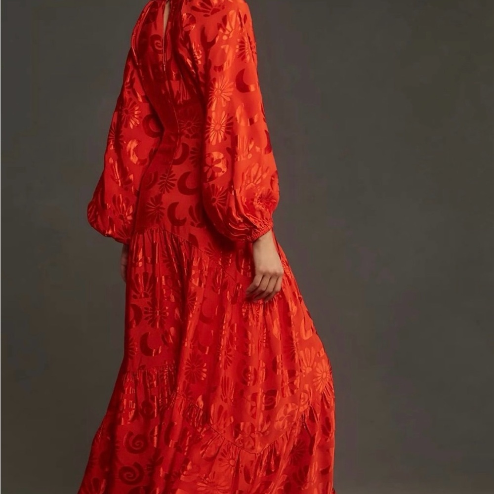 FARM Rio Red Patterned Dress - Picture 5 of 9